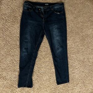 Paisley & Gray Women's Dark Blue Ankle Jeans